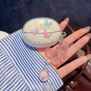 QCY C30S耳機保護套適用QCY Crossky C30藍牙耳機殼QT33卡通透明創意掛飾可愛女新款