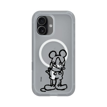 iPhone 17 AirX 流變灰 - 迪士尼-米奇 Mickey - 黑標款-米奇蠟筆風格