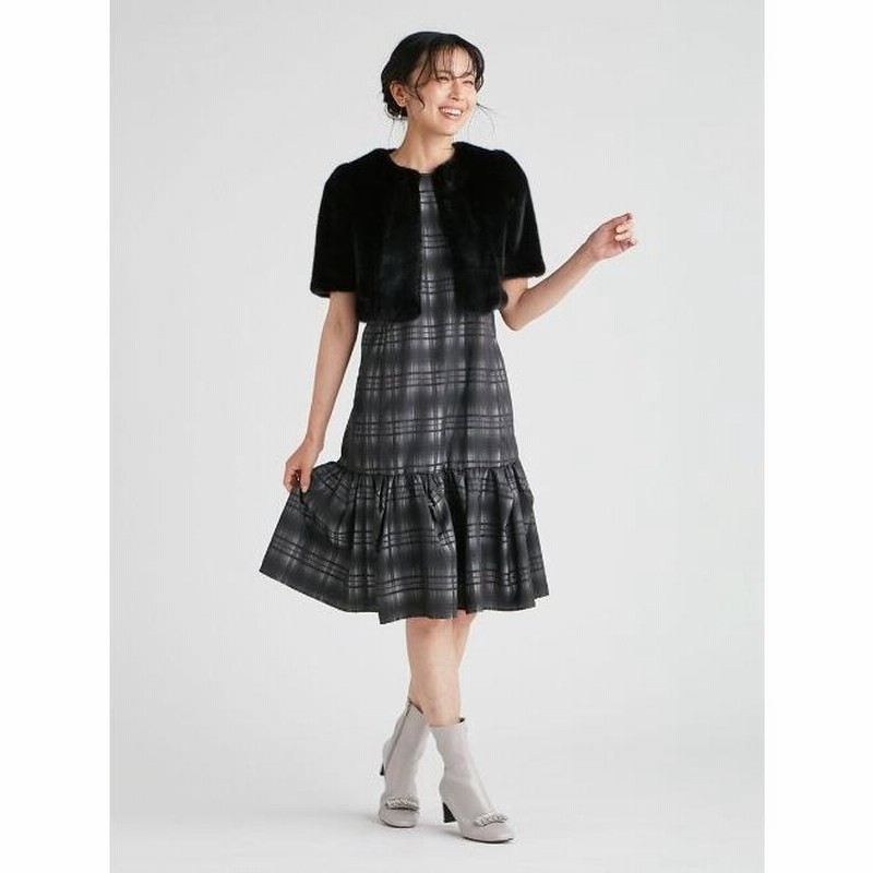 CELFORD ツイード パフスリーブ 半袖ジャケット 32 CELFORD ツイード パフスリーブ 半袖ジャケット 32 CELFORD ツイード