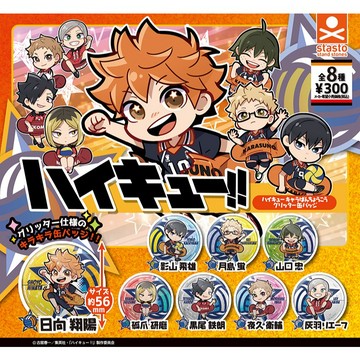 『現貨』排球少年Q版角色閃亮徽章  Standstones  扭蛋   轉蛋   【蛋樂寶】