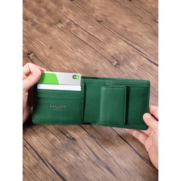 HANATORA花虎真皮錢包卡包短款兩折高級新款零錢袋手工男款女款