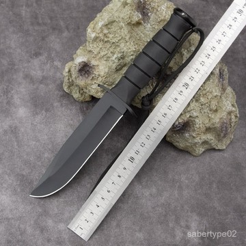 廠家直刀不銹鋼小直刀多功能戰術刀高硬度防身刀野營戶外直刀