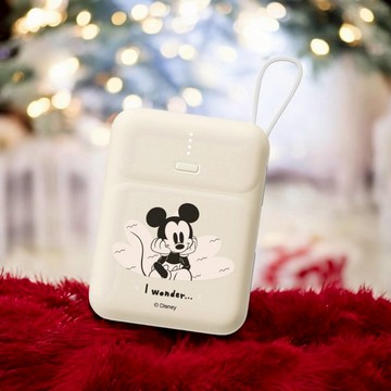 Disney 迪士尼 - 米奇 20W PD快充 雙線Q寶行動電源 10000mah-台灣公司貨