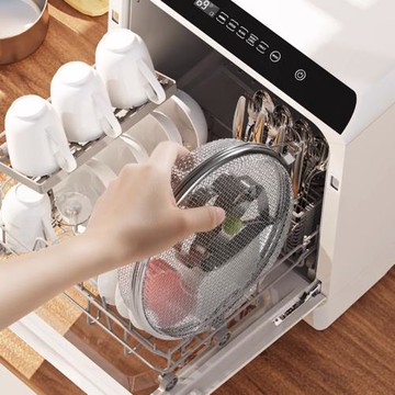 家用洗碗機沖洗簍專用網籃小餐具迷你廚具浸泡不銹鋼瀝水清洗籃子