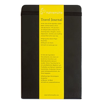 Hahnemuhle 旅行繪圖日誌 9x14cm直式  黑色 + 黃色  1本