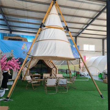 露營地景區帳篷露營戶外燈籠帳圓錐帳篷酒店住宿帳篷