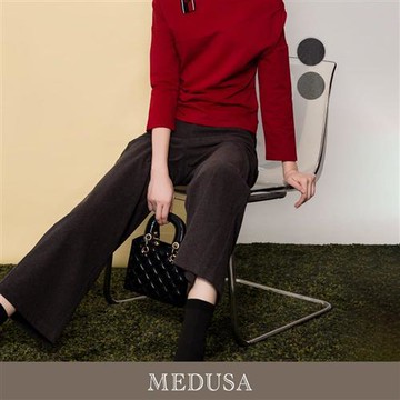 現貨【MEDUSA 曼度莎】平口袋寬直筒休閒長褲 - 2色（M-XL）｜女長褲 直筒長褲 秋冬長褲