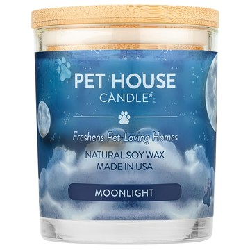 PET HOUSE 室內除臭寵物香氛蠟燭 黑夜月光  255g  1罐