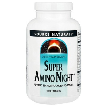 Source Naturals, Super Amino Night夜間氨基酸補充片，240片
