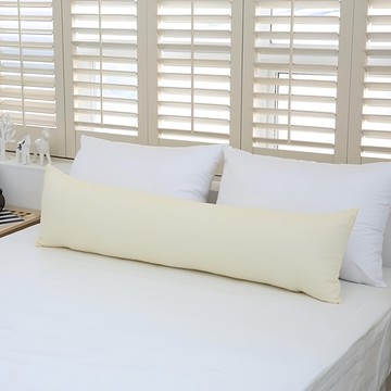 I'm Living 泡泡紗長形抱枕 香草白 - 舒適透氣  jumbo 120 x 35cm