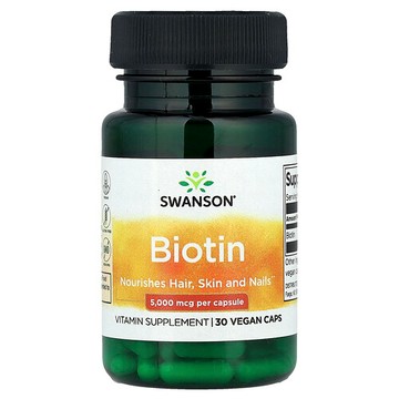 Swanson Vitamins, 生物維生素全素膠囊，5000 微克，30 粒