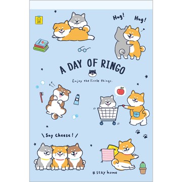 森活趣彩色便條本-藍