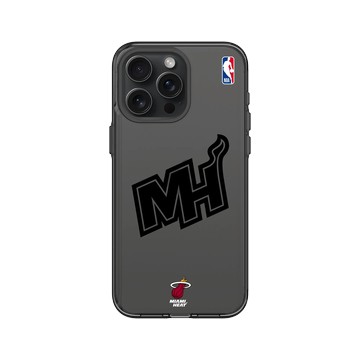 iPhone 15 Pro Max Clear 酷墨灰 - NBA - B&W-邁阿密熱火 Miami Heat B&W - Light