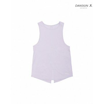 【Danskin】淺紫色天絲涼爽透氣扭結背心 X5VVS403