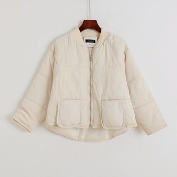 圓領面包服寬松棉衣 冬新款寬頌短款加厚上衣女長袖外套棉服I/2底