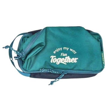 m square 雙層乾溼分離洗漱包  24.5 x 12.5 x 14cm  秘境綠