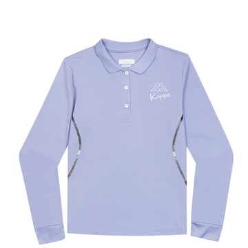 KAPPA 義大利女生長袖POLO衫 薰衣草紫 341C2GW428