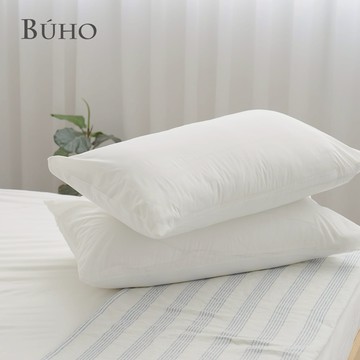 【快速出貨】BUHO布歐-防蹣透氣針織複合防水3.5尺單人飯店民宿純白床包/保潔墊+枕套二件組
