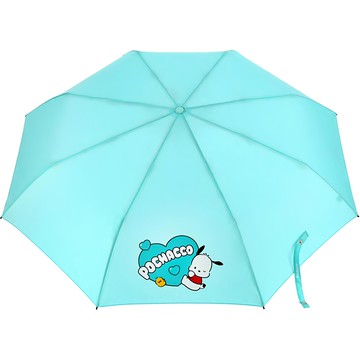 Pochacco 帕恰狗 心形三折傘 LUHKU30010 + 保護套組  薄荷