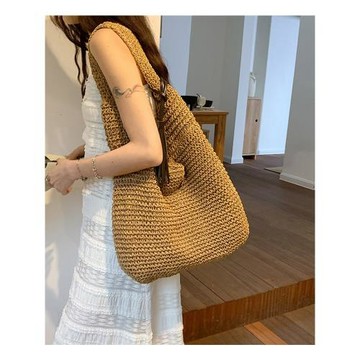 編織包包女大容量2026夏季新款海邊度假草編包松弛慵懶通勤托特包