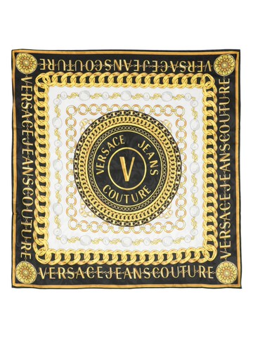 Versace Jeans Couture - Couture Chain silk scarf - women - Silk - One Size - Black
