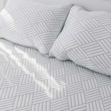 Reciente Duraron鬆緊帶型涼感枕頭套  S(60 x 40cm)  2個  網格