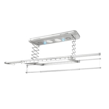 HUSKY哈適奇電動伸降4桿負離子曬衣機120-220cm含基本安裝閃亮銀