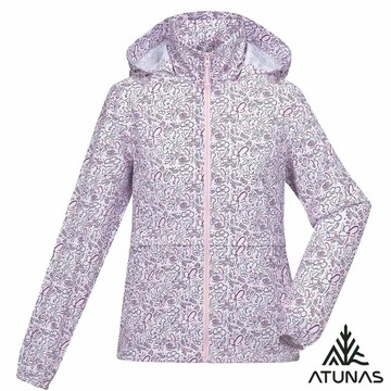 【ATUNAS 歐都納】女款蚊瘋不動涼感外套A2GA2512W淺粉印花