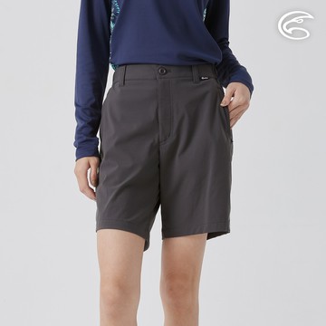 女棉感彈性抗汙撥水五分短褲 AP2511061 碳灰 (S-2XL)