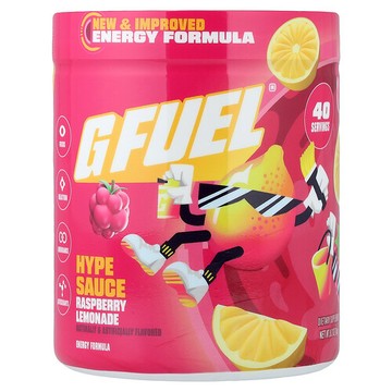 G FUEL, 能量配方，Hype Sauce，樹莓檸檬水味，8.7 盎司（248 克）