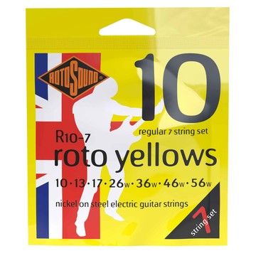 ROTOSOUND R10-7 Roto Yellows 鎳弦 7弦電吉他弦 10-56