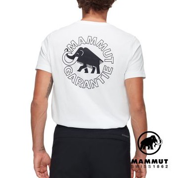 【Mammut 長毛象】Mammut Core T-Shirt Men Garantie 輕盈柔軟復古短袖T恤 男款 白色  #1017-05892