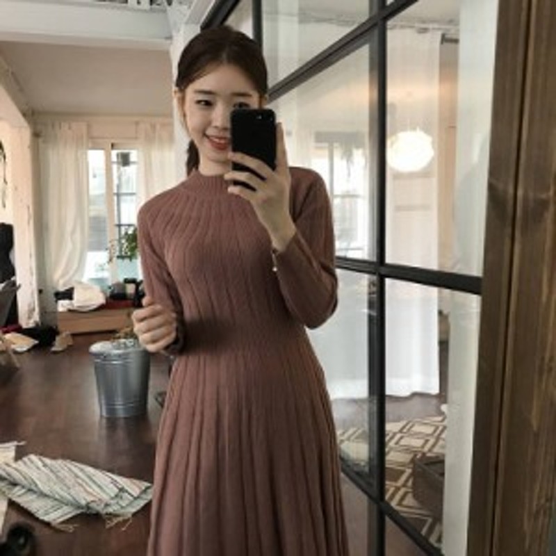 リブニット ロングワンピース Aライン ニットロングワンピース リブニットワンピース レディース ニットワンピース 通販 Lineポイント最大5 0 Get Lineショッピング