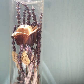 瓶中花 乾燥花 桌上擺飾 - 珍愛木玫瑰(薰衣草森林)