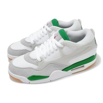 Nike 休閒鞋 Air Jordan 4 RM Pine Green 男鞋 白 灰 綠 復古 麂皮 喬丹 FQ7939-103