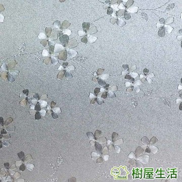 【樹屋生活】花瓣飄飄 靜電玻璃貼 45*200CM 防曬抗熱 無膠設計 磨砂玻璃貼 可重覆使用 壁紙