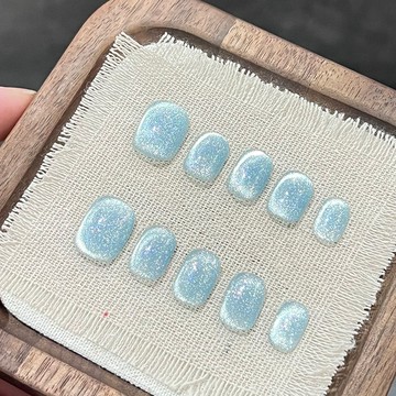 ✨台灣出貨✨【玻璃珠合集】純手工貓眼顯白氛圍感氣質美甲穿戴甲可拆卸甲