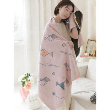 純棉紗布浴巾大人家用吸水不掉毛速干成人冬季毛巾薄款女洗澡大號