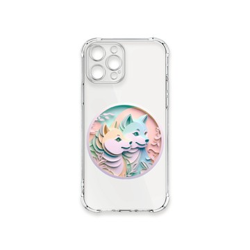 iPhone 13 Pro 殼 TRON IPhone 13 PRO 可愛紙雕柴犬 四角防摔殼 手機殼