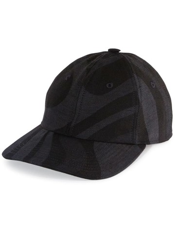 PUCCI - abstract-pattern denim baseball cap - women - Cotton/Elastane - S - Black