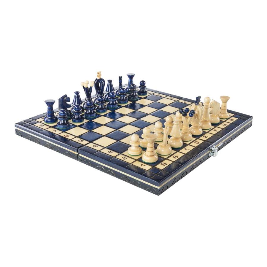 チェスセット Wooden Chess Set Paris Blueberry Wooden International