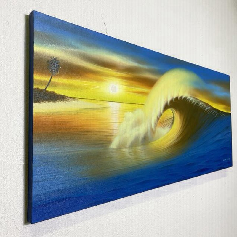 絵画バリ島 サンセットビーチ