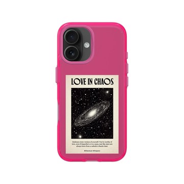 iPhone 16 Clear 粉漾桃 - Valentine's Day Collection - 星雲：愛，誕生自一團美麗的混亂