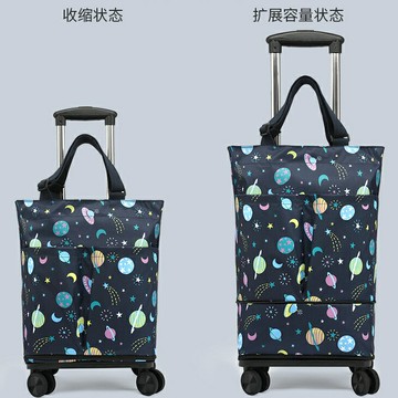 免運 折疊買菜購物手推車 超輕便購物袋可折疊拉桿手拉車家用便攜購物神器買菜車拖車小拉車