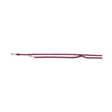 Trixie 寵物用品 織帶多功能牽繩-莓果灰 S–M: 2，00 m/ø 12 mm (TX143511)