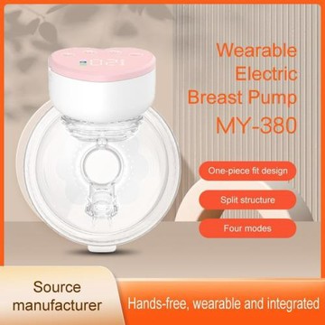 跨境my-380電動全自動免扶吸奶器家用雙邊硅膠集奶器breast pump