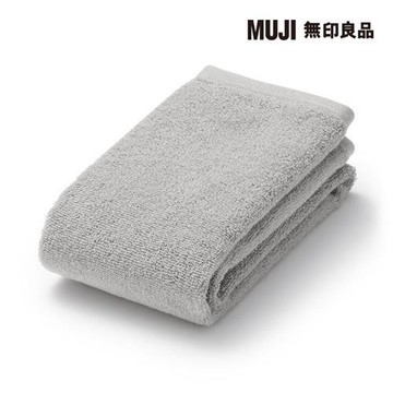 棉圈絨雙線織面用巾/可吊掛/灰色【MUJI 無印良品】