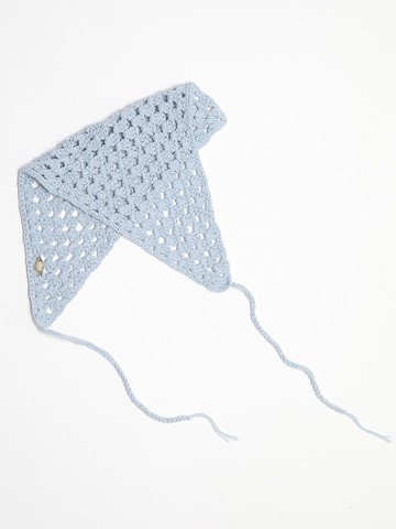 Net Crochet Bonnet Hair Accessory [Light Blue]