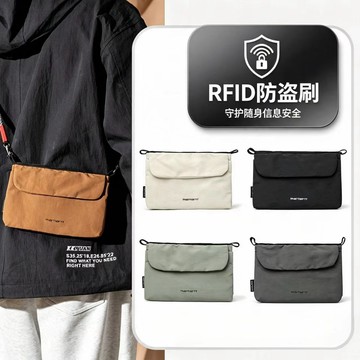 RFID防盜刷手機包👜防盜護照包 斜背包 韓國護照包 多功能旅行包 防感應盜刷 內外雙袋設計  輕便手機包單肩款