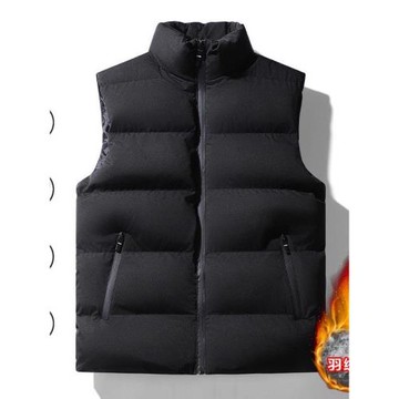 外貿出口轉內銷原單秋冬季立領羽絨馬甲男士無袖夾克休閑保暖棉服